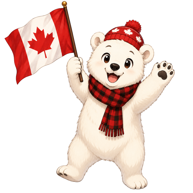 Poli the PolarCover polar bear waving hello